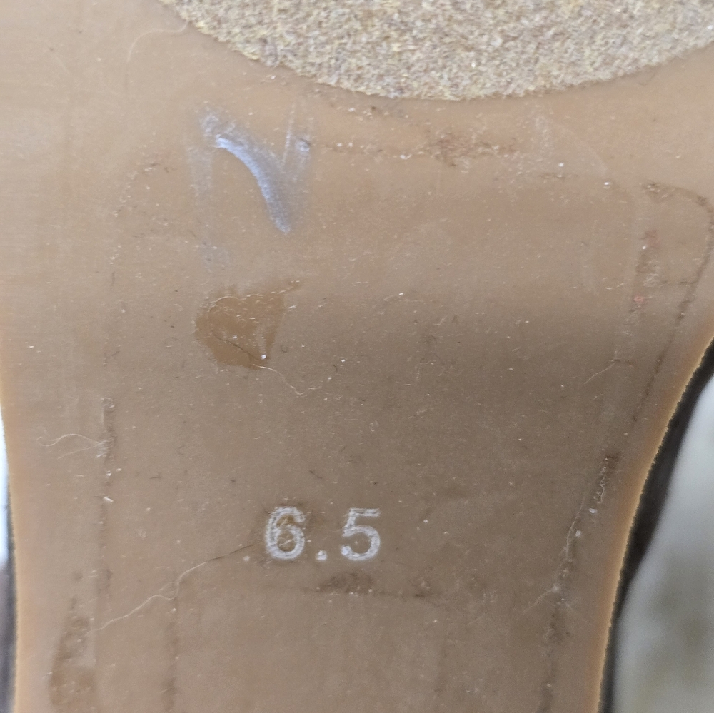 Jeffrey Campbell Grey/Brown Velvet Lace-Up Heels Sz6.5 - Picture 12 of 16